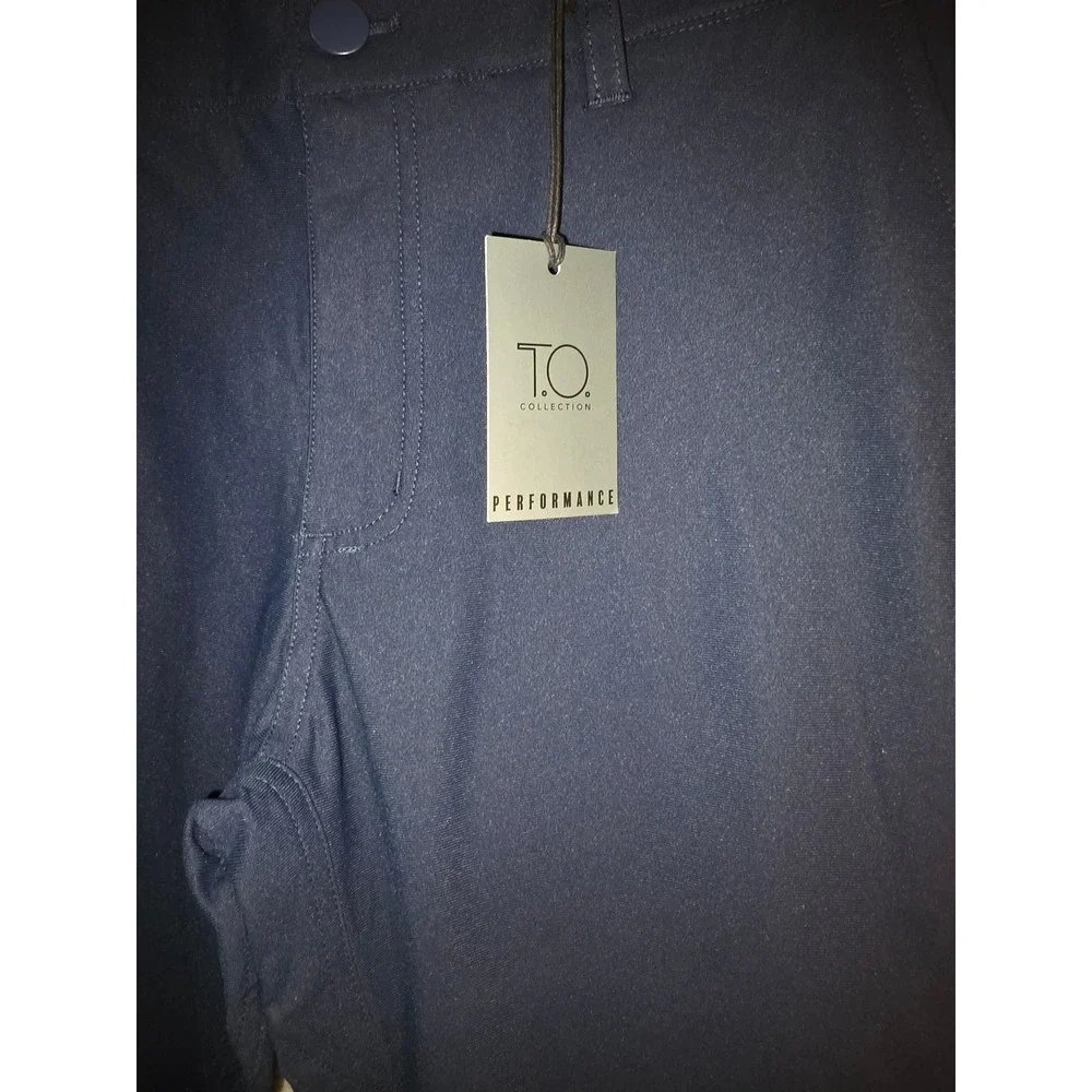 TO Collection Performance Mens Navy Blue Trousers Pants TOLL 02-72FO Size 6 Blue